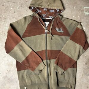 Men's Hooded Jacket in Brown and Tan